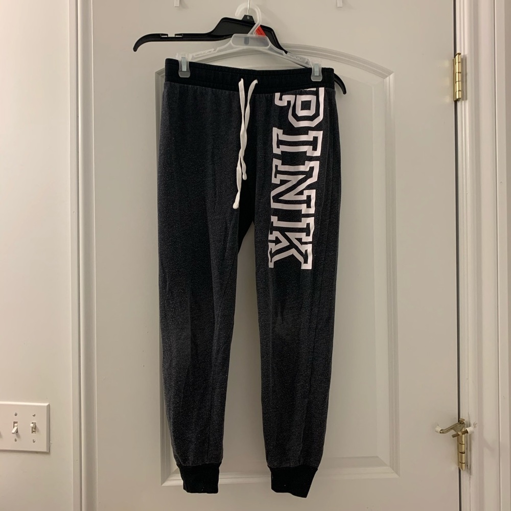 PINK Gray Sweatpants
